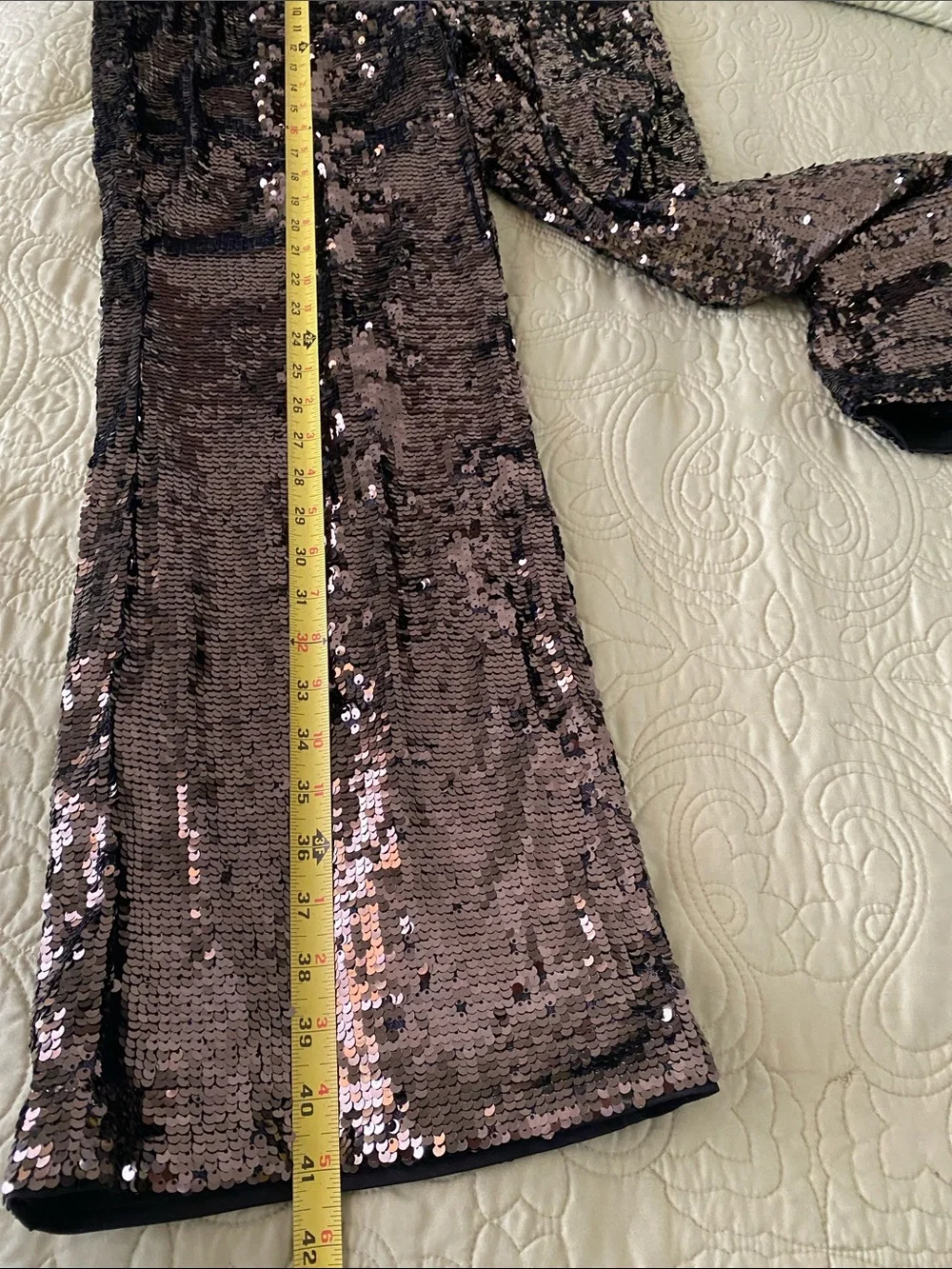 New Vince Camuto copper Sequin Pants